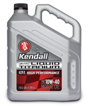 Моторне мастило Kendall GT-1™ High Performance Motor Oil 10W-40 в галонах (3,785 л)