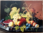 Картина "Натюрморт с фруктами" (холст. масло, 30х40 см)