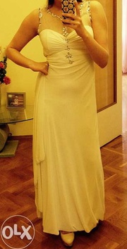Свадебное платье, нарядное платье, вечернее белое платье