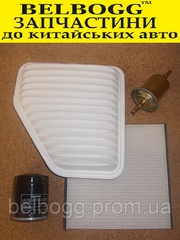 Фильтра комплект (топливный масляный воздушный салона) BYD S6 Бид С6