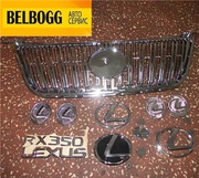 Решетка радиатора хромированная в сборе с эмблемами Lexus RX 350, Лексус