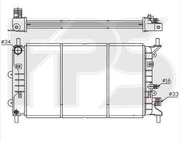 Радиатор Ford Escort 90-95