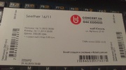 Срочно продам билет на Seether (16/11/13 Киев)