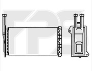 Радиатор печки Ford Escort 90-95