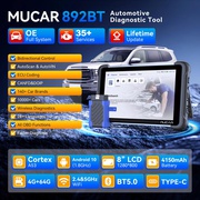 Мультимарочный автосканер MUCAR 892BT с ИИ и бесплатным пожизненным обновлением - CAN-FD, DoIP