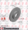 Тормозной диск ZIMMERMANN 