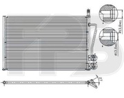 Радиатор кондиционера Ford Fiesta 02-06
