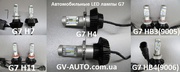 Автомобильные LED лампы G5, G6, G7 - в фары автомобиля. 