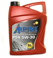 Масло моторное Alpine PSA 5W-30 синтетическое 5л