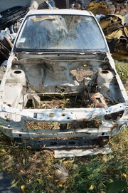 Передняя панель кузова с подрамниками и стеклом Opel Astra